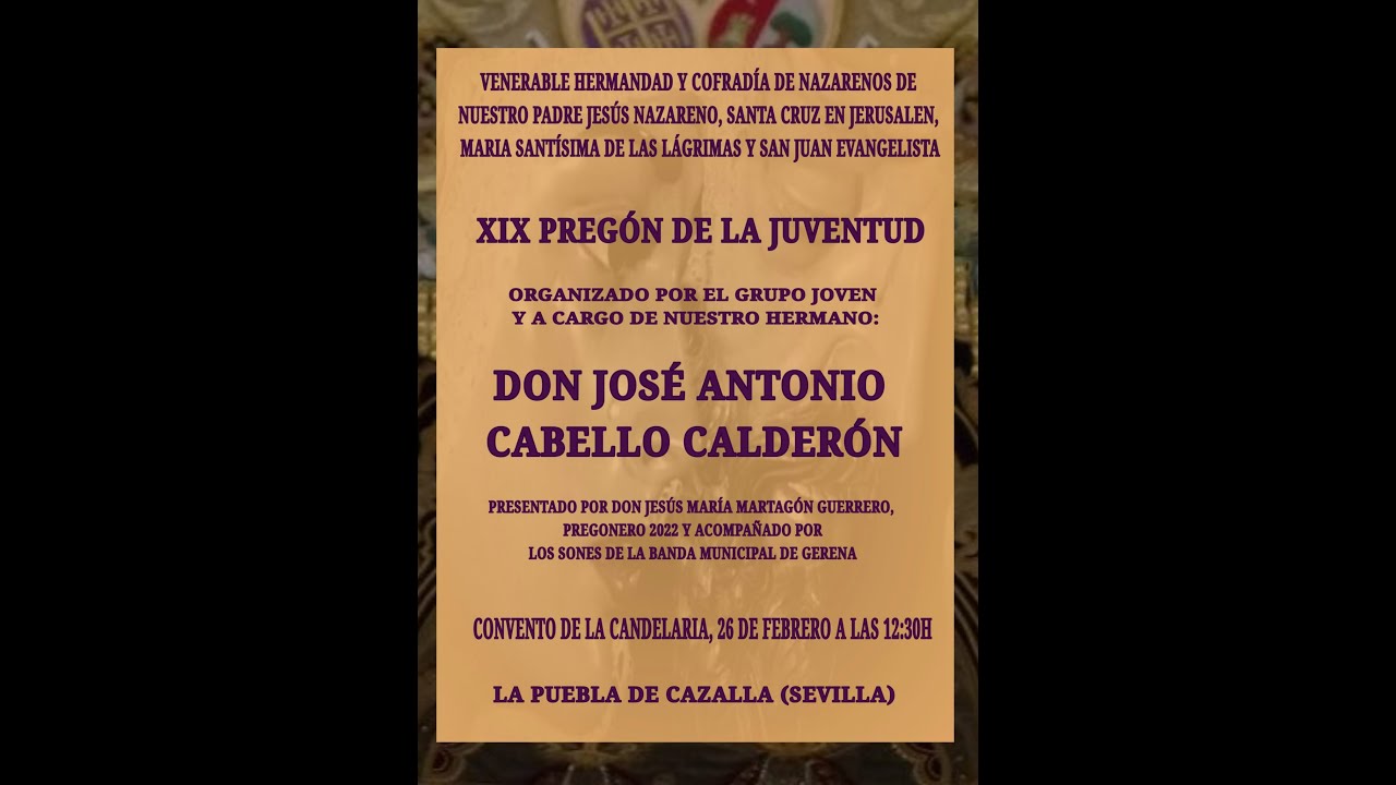 XIX PREGÓN DE LA JUVENTUD