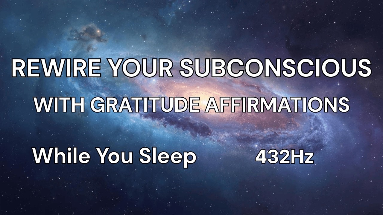 Gentle Positive Gratitude Affirmations. Rewire Your Subconscious. While You Sleep! |432Hz ✨