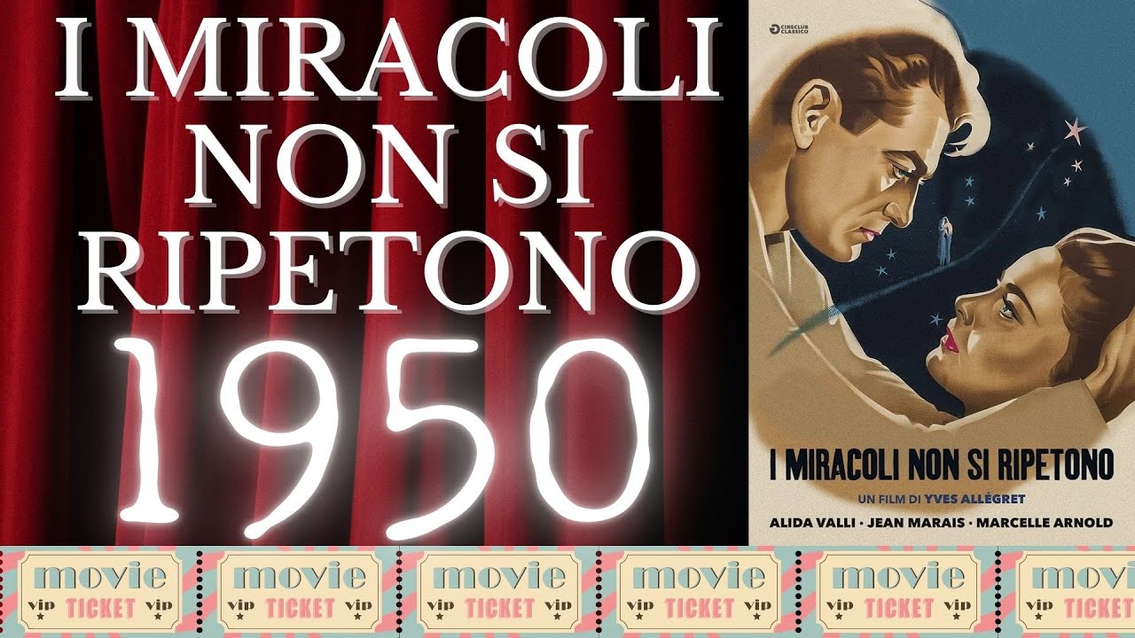LEARN ITALIAN WITH MOVIES - I MIRACOLI NON SI RIPETONO - FILM COMPLETO 1950