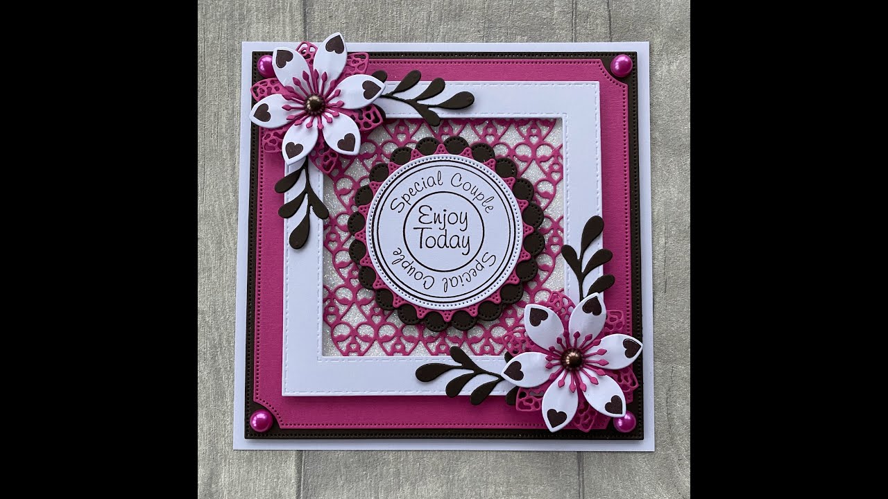 Sentimentally Yours Filigree Hearts Texture Die and Sentiment Coins