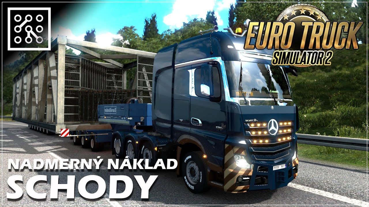 EURO TRUCK SIMULATOR 2 CZ | Nadměrný náklad - schody - Thrustmaster T150 PRO  | Lets play | Česky