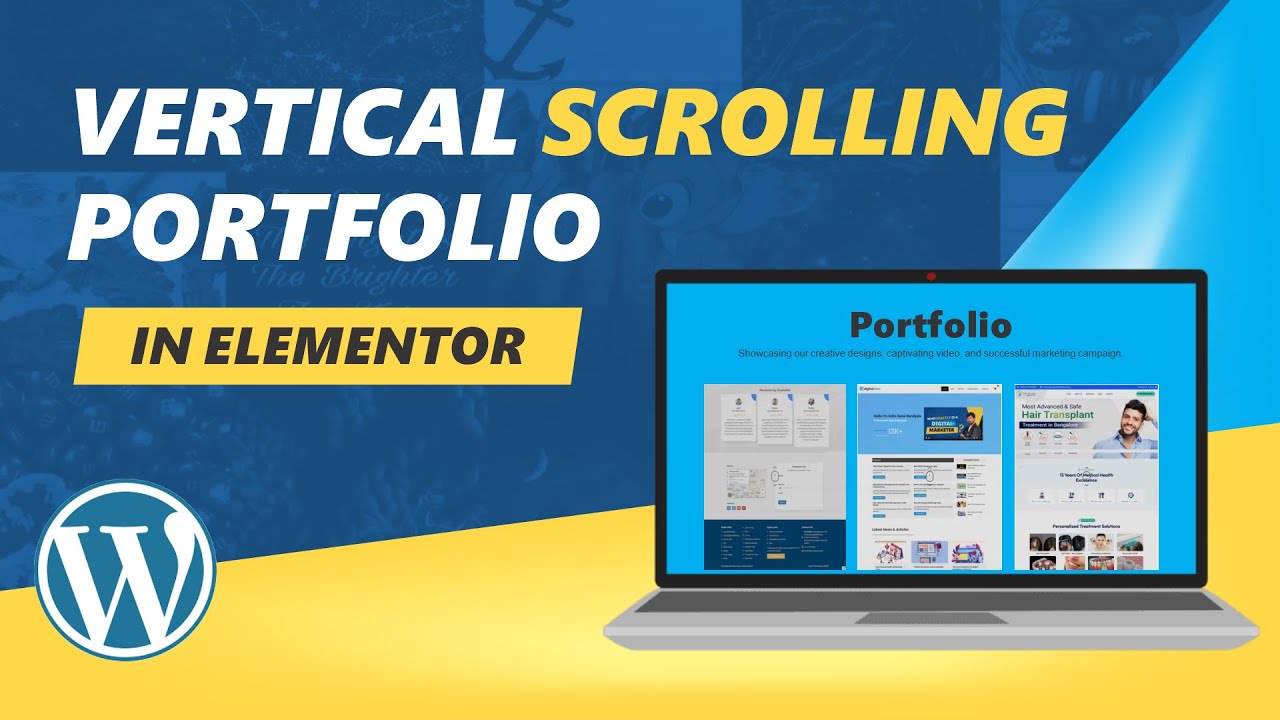 How to Create a Stunning Vertical Scroll Image Portfolio in Elementor!