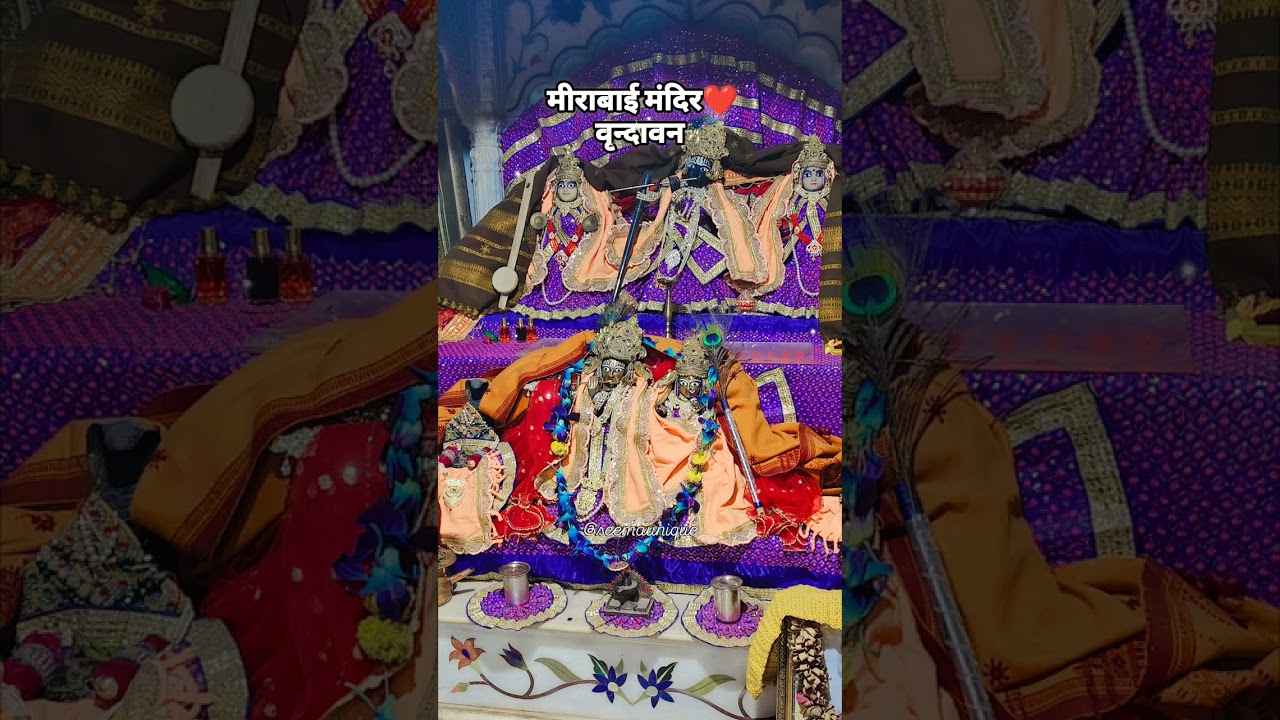 Merrabai Mandir Vrindavan🙏💐❤️ #myvideo #love #seemaunique #seemadogra #song #vrindavan