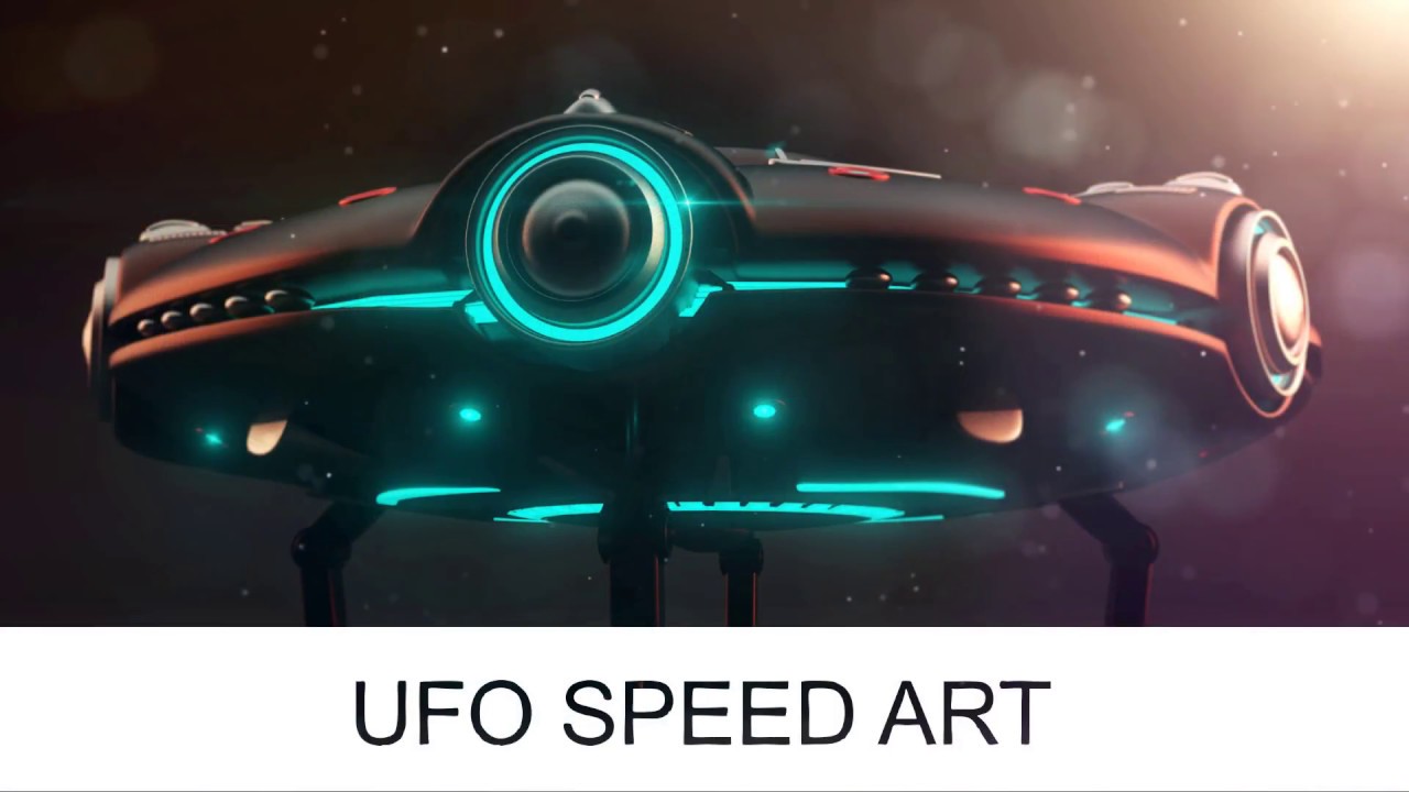 3D UFO Speed Modeling - MAYA, Arnold, After effects
