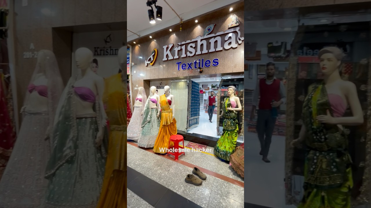 Heavy bridal collection in new Bombay market Surat ! Dulhan lehenga ! Bridal saree ! #bridallehenga