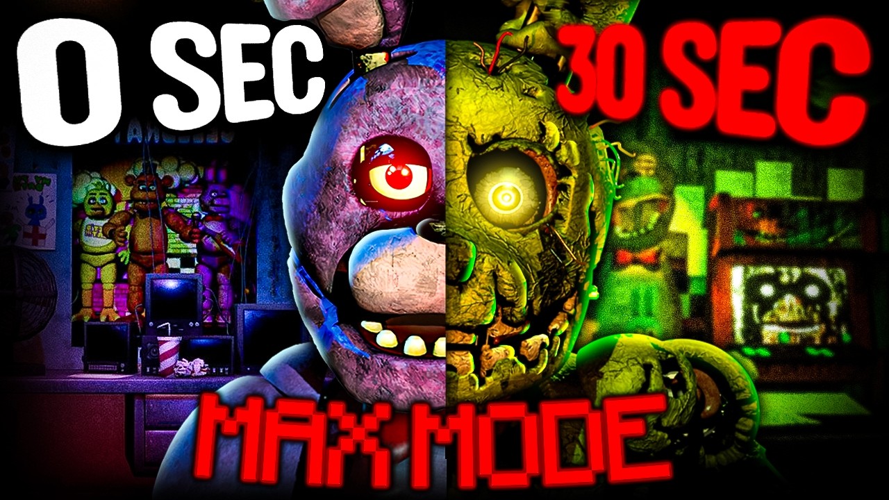 FNAF But Every 30 SECONDS I Switch Games [MAX MODES]