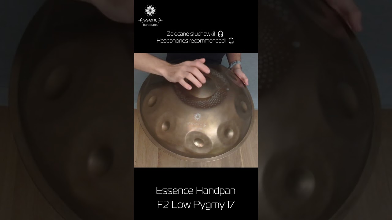 Essence Handpan - F2 Low Pygmy 17 - Ember Steel