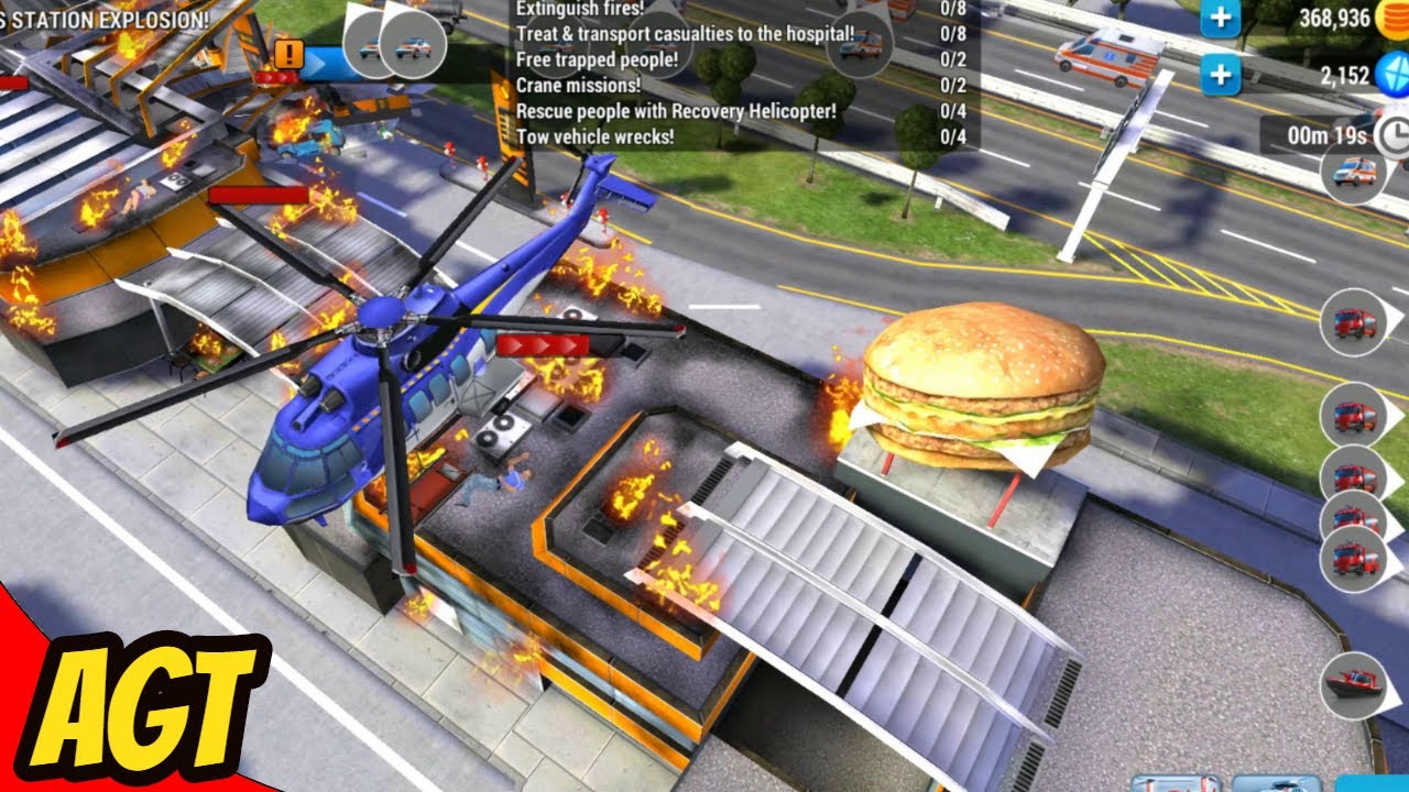 Emergency HQ - Android Gameplay 80 - Demonstration and Gas Station Explosion
