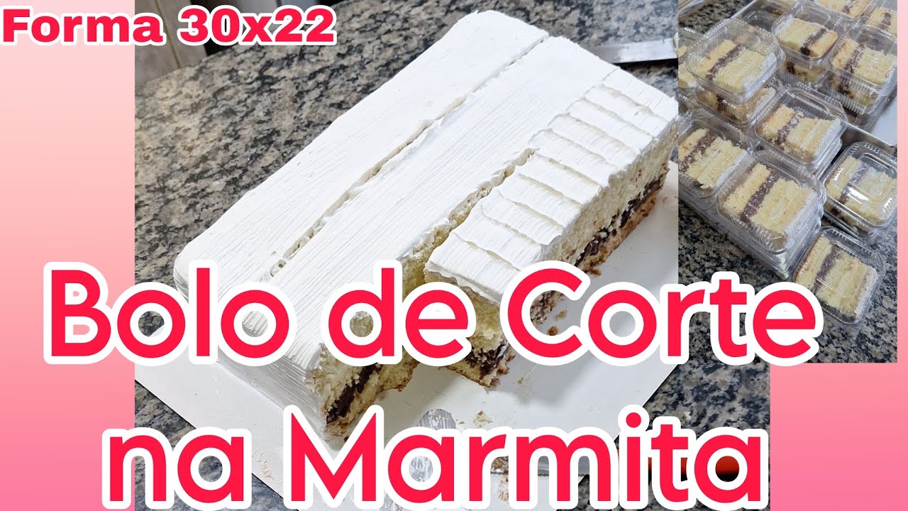 BOLO DE CORTE NA MARMITA | FORMA 30X22| SILVANA SOUZA