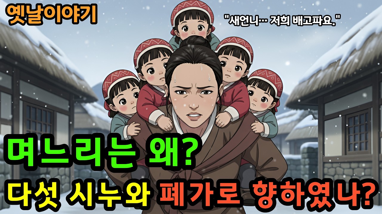 ⭐ 14. 며느리는 왜? 시누이 다섯을 업고서 폐가로 향했나? /설화/민담/야담/사연/옛날이야기/오디오북