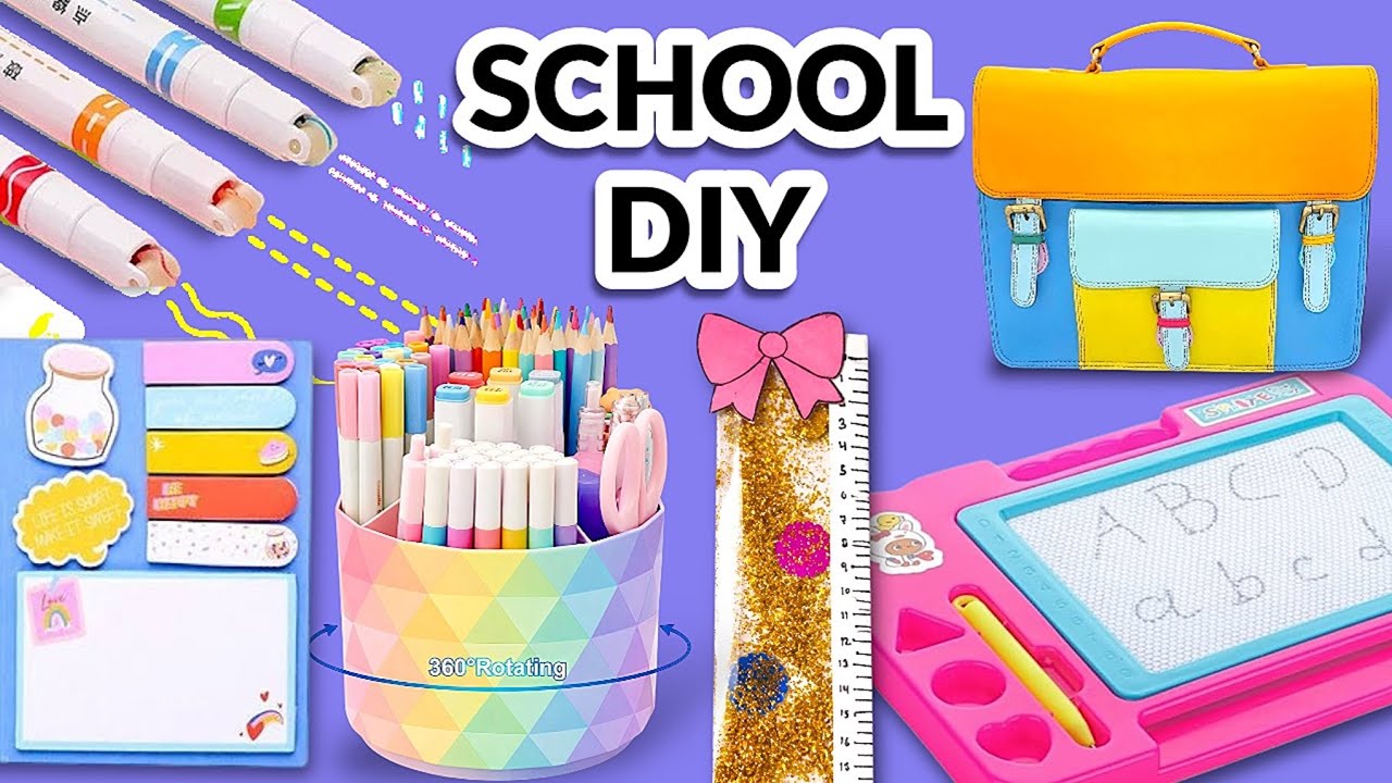 DIY Essential *SCHOOL*Supplies with paper (6 DIYs💡)