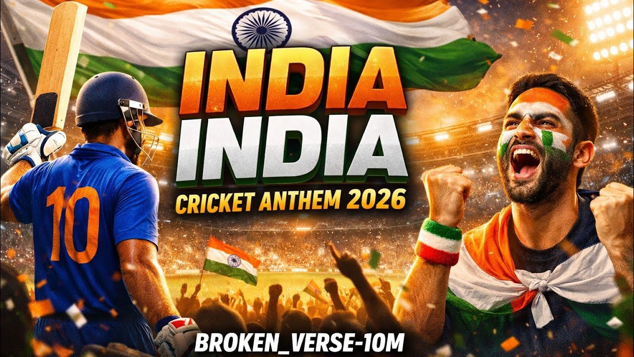 INDIA INDIA 🇮🇳 | Powerful Indian Cricket Anthem 2026 | Stadium Crowd Chant Song | Broken_Verse-10M
