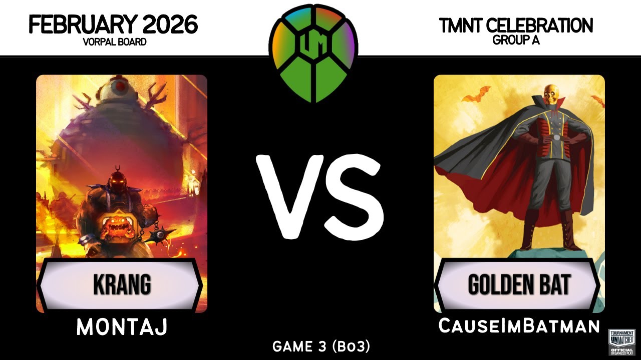 Krang (Montaj) vs Golden Bat (CauseImBatman) │ Restoration Games  - TMNT Celebration │ Game 3
