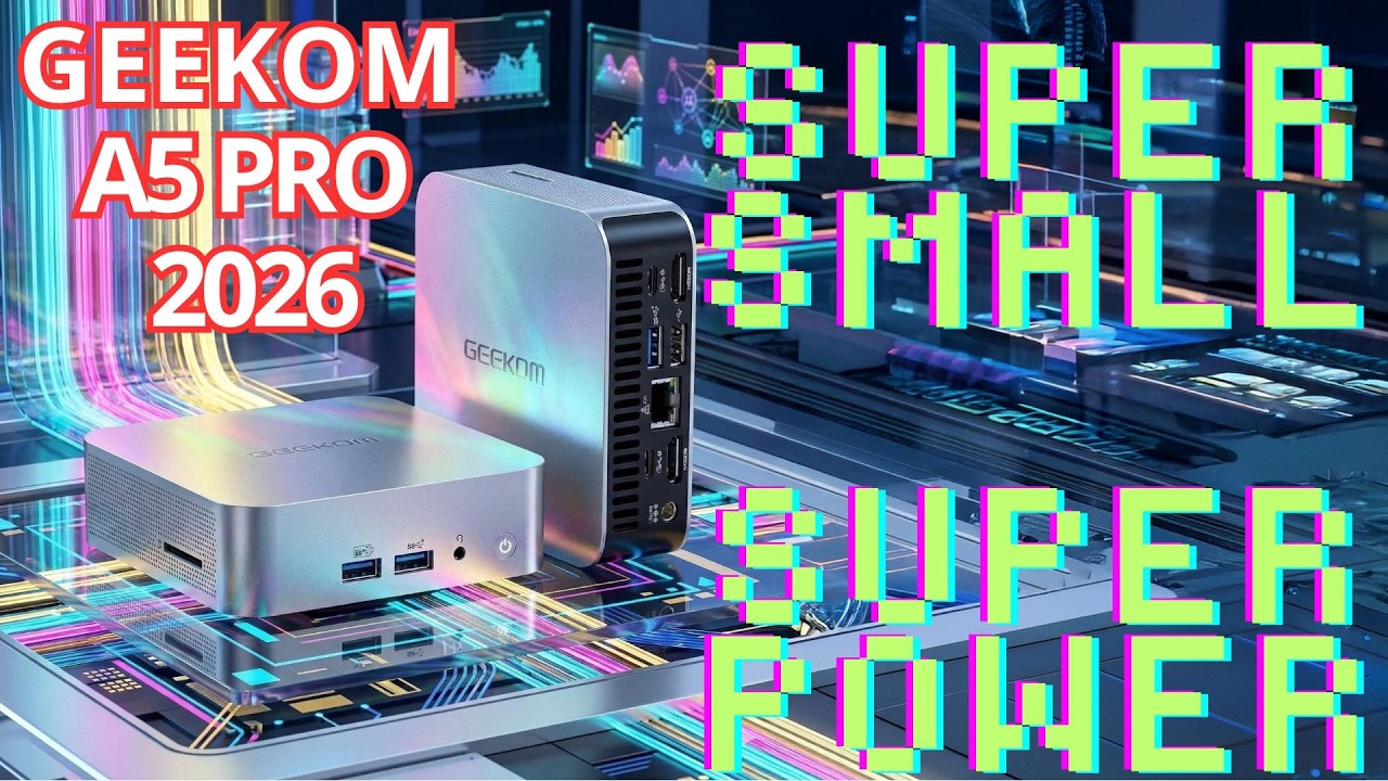 GEEKOM A5 PRO - СВЕРХКОМПАКТНЫЙ И СВЕРХМОЩНЫЙ МИНИ-ПК - ПОЛНОЕ ТЕСТИРОВАНИЕ
