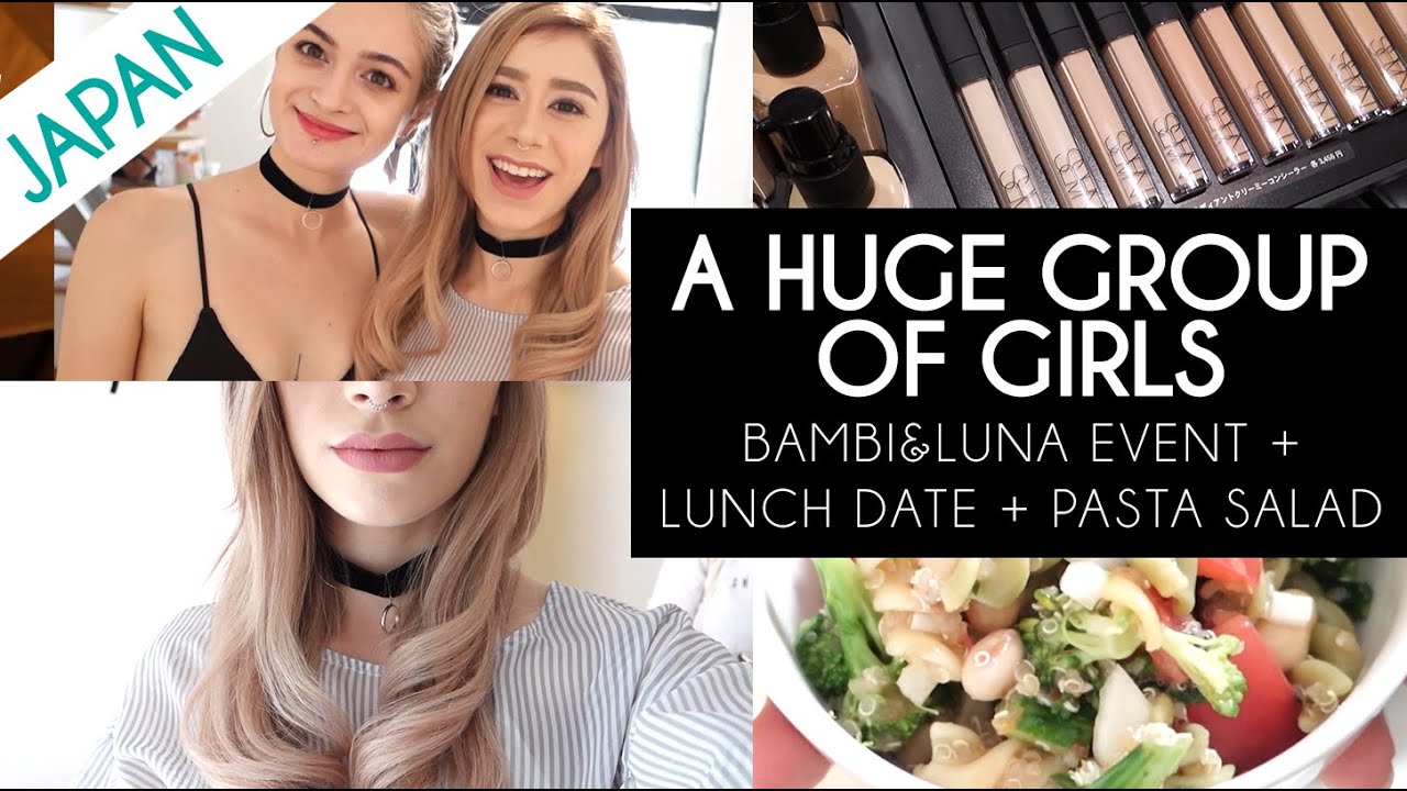 A HUGE GROUP OF GIRLS | Bambi Luna Event & Vegan Food & Pasta Salad Recipe