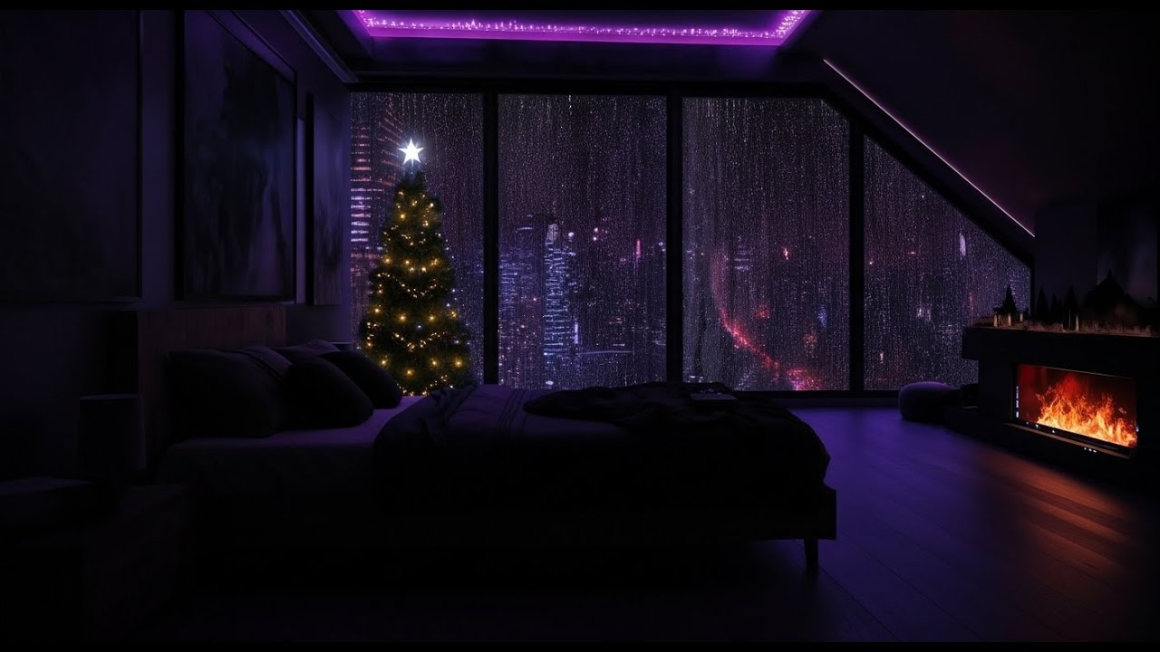 Watching a Massive Storm from an Apartment 🏙️🌩️ | City Rain ASMR for Ultimate Focus & Study