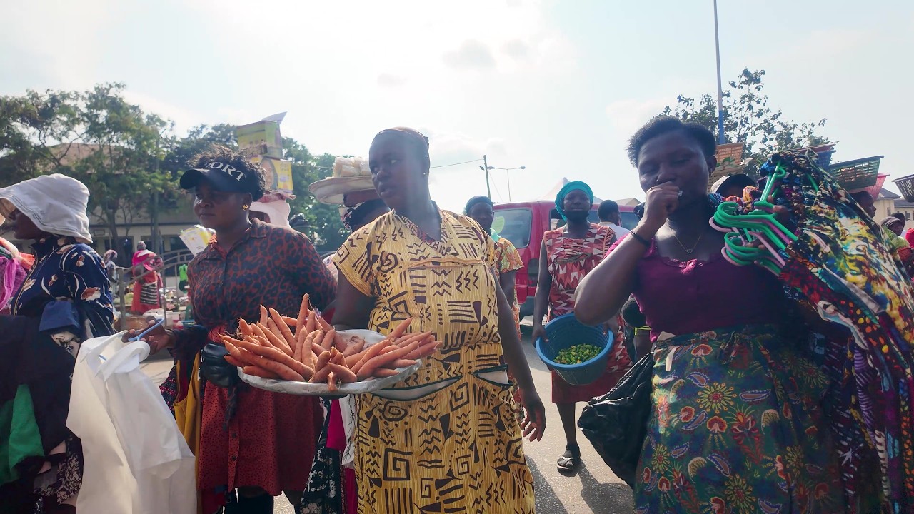 WEEKEND IN BIG AFRICA STREET MARKET GHANA ACCRA