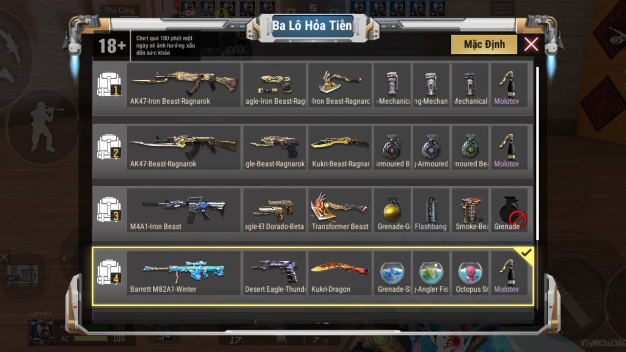 CF Legend - Full set ak47 Beast Ragnarok và Full set ak47 iron Beast Ragnarok