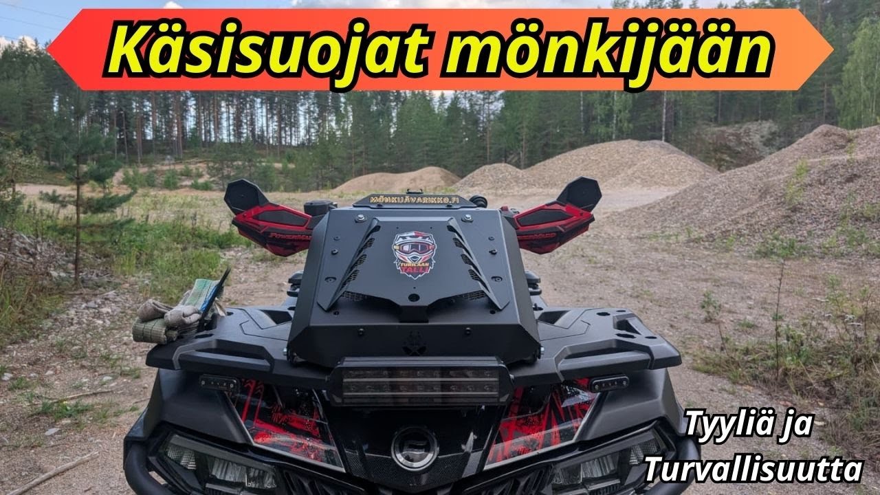 Käsisuojat mönkijään - Powermadd asennus