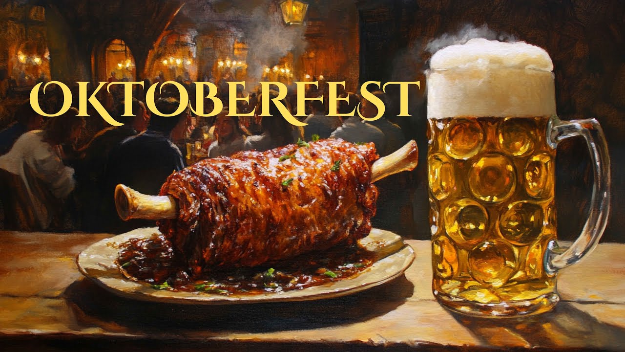 Oktoberfest | Traditional Crispy German Pork Knuckle with Gravy and Schweinshaxe