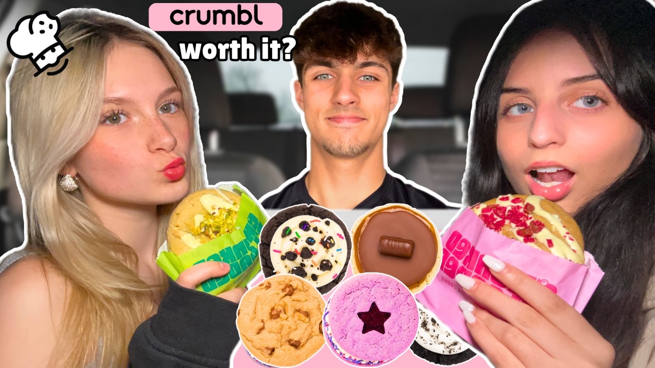 TRYING RIP-OFF UK CRUMBL COOKIE! 🇬🇧( kinda chaotic lol) 