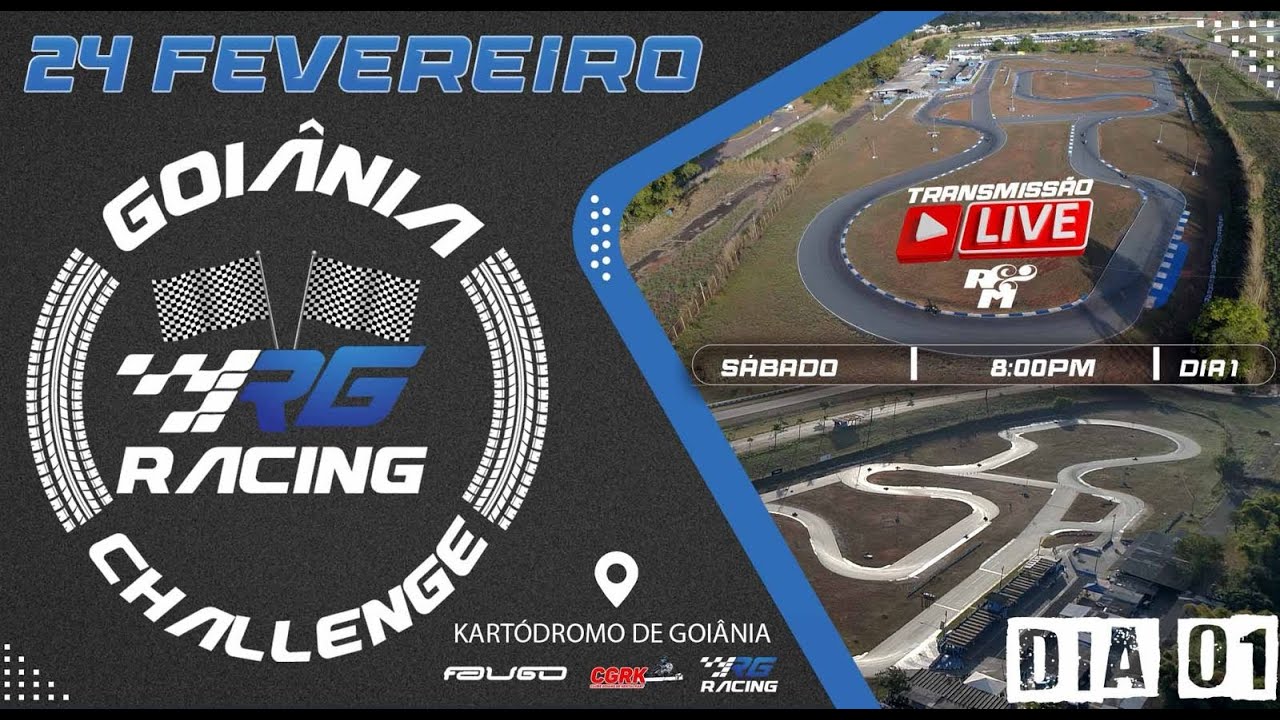 🔴 AO VIVO - GOIÂNIA CHALLENGE 2024 - SÁBADO DIA 1- KARTÓDROMO DE GOIÂNIA - 24/02