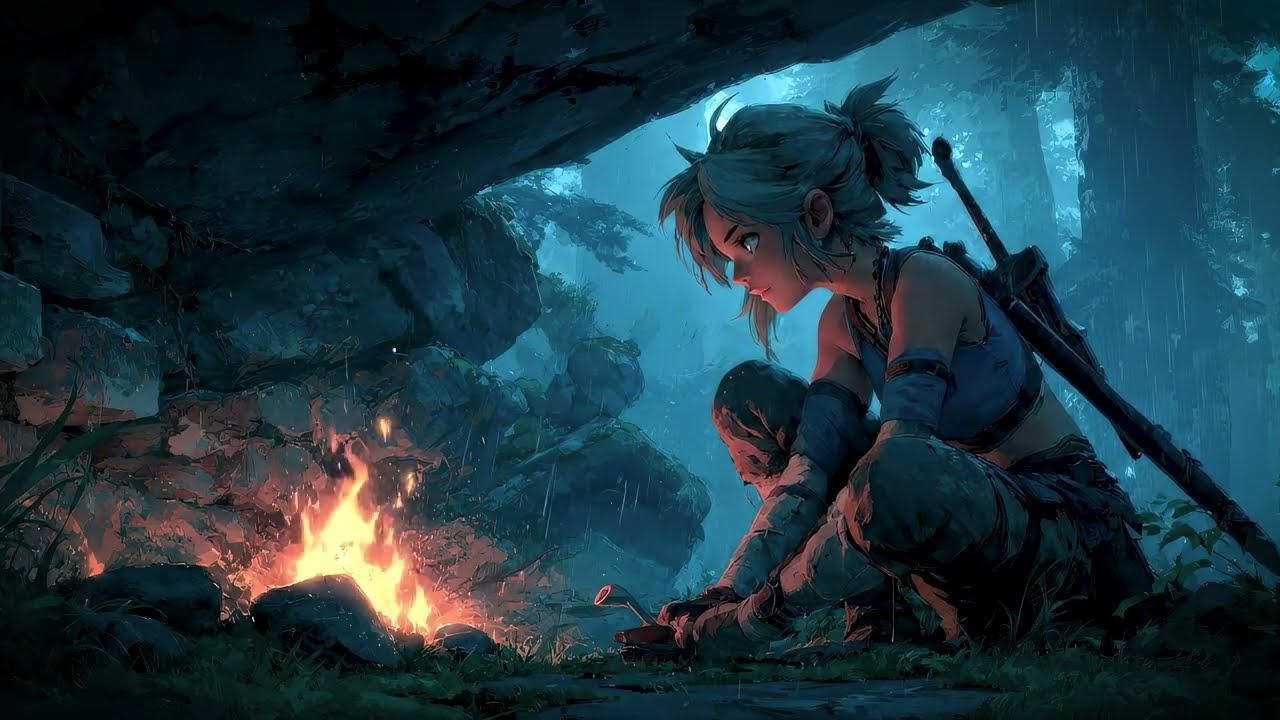 Embers in the Rain | Celtic Fantasy Ambience for Focus, Study & Deep Relaxation