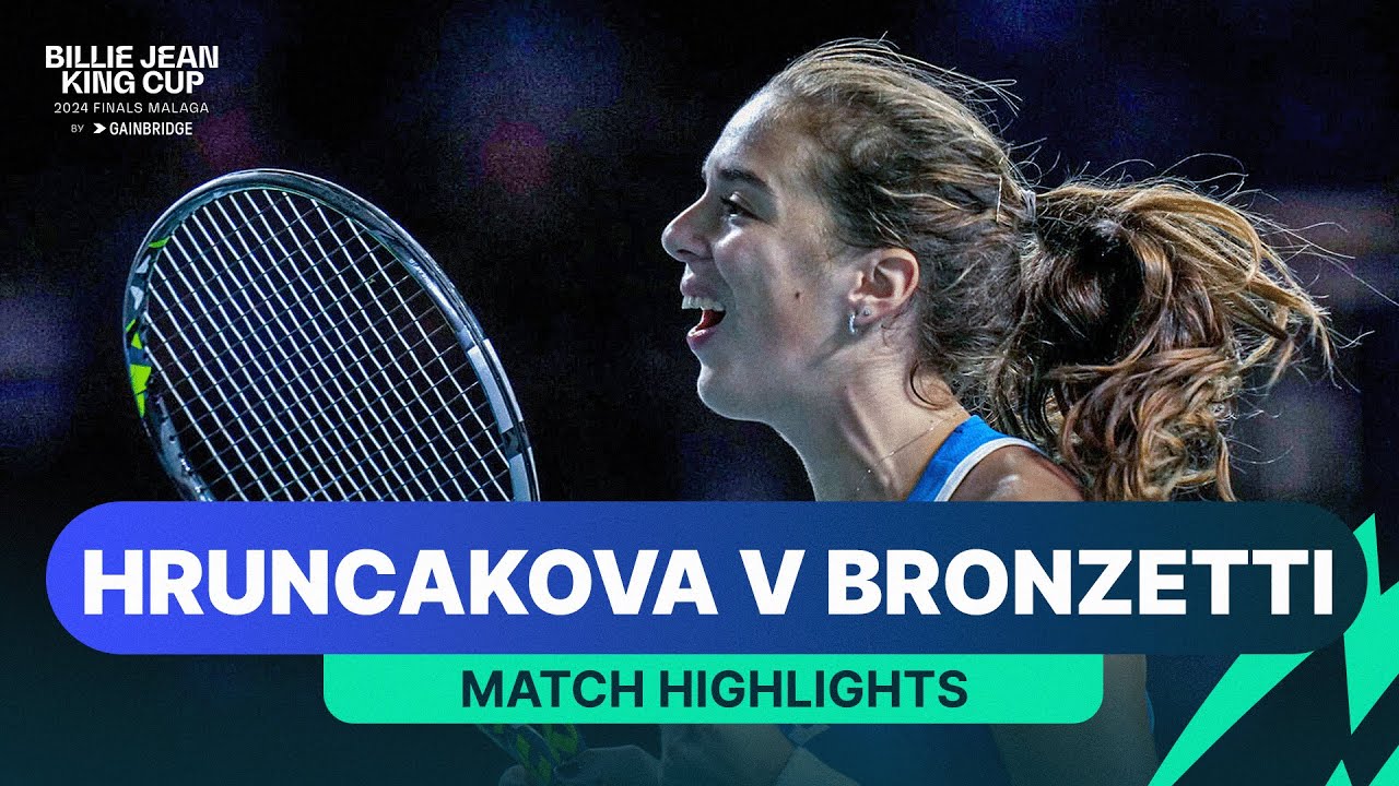 Viktoria Hruncakova v Lucia Bronzetti | Slovakia v Italy 2024 Billie Jean King Cup Final Highlights