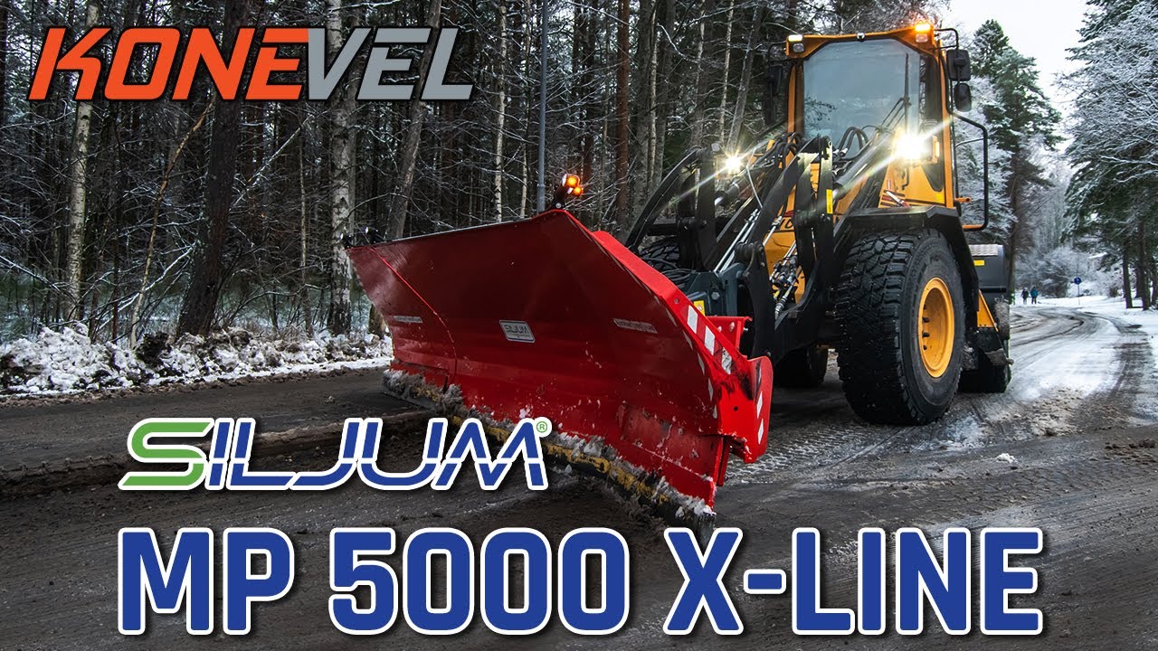 Siljum Mekan MP 5000 X-Line U-aura | Kevyen liikenteen väylän & parkkipaikan auraus | Kauniainen