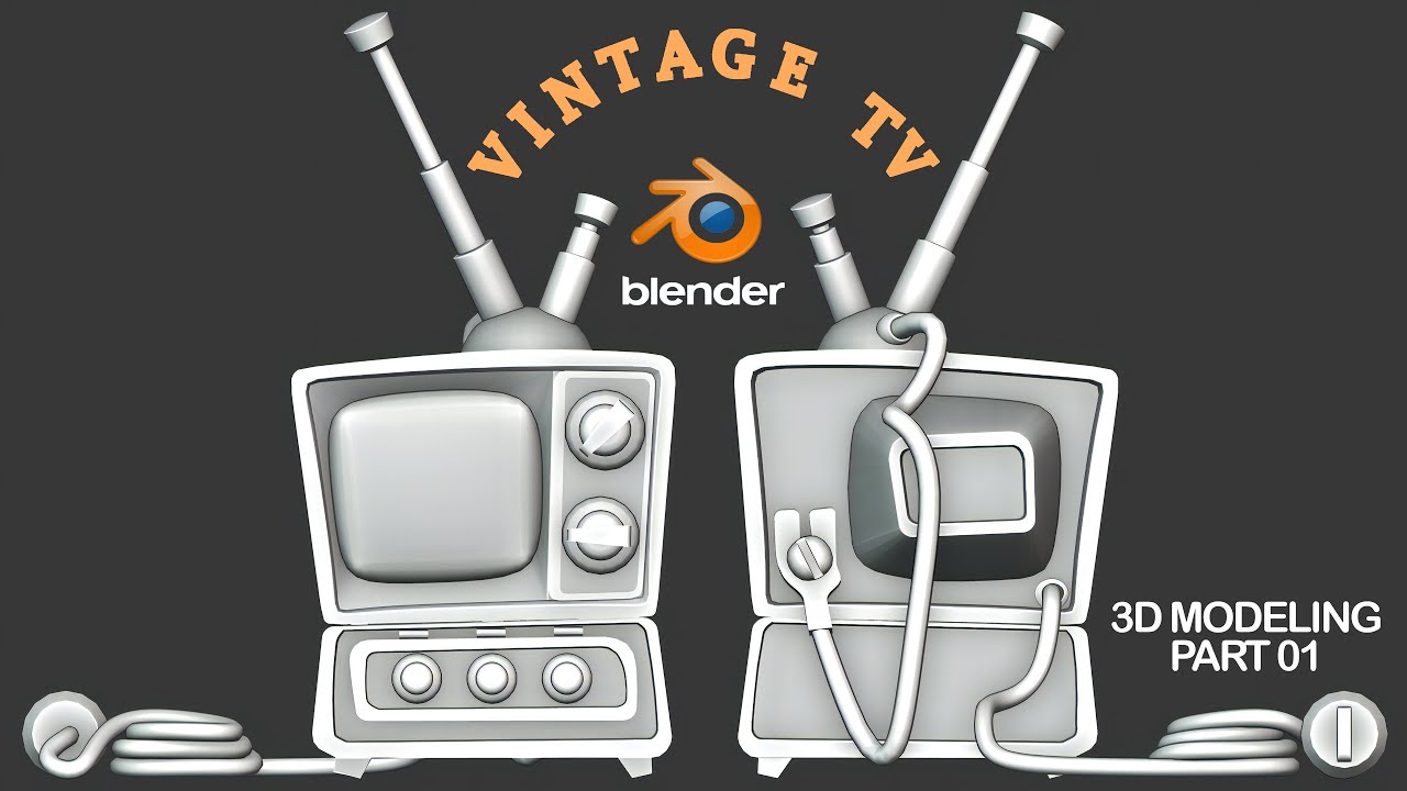 Blender 70's Vintage TV 3d modeling Part 01 | Blender Modeling Techniques