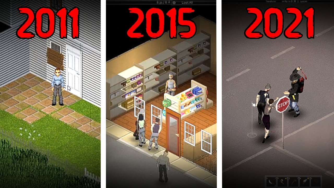 Evolution of Project Zomboid | 2011 - 2021
