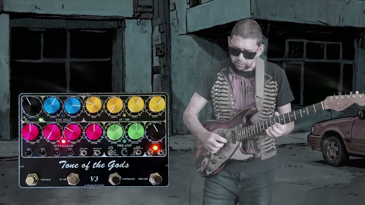Johnny Winter Jam Using The V3 Tone Of The Gods Pedal.