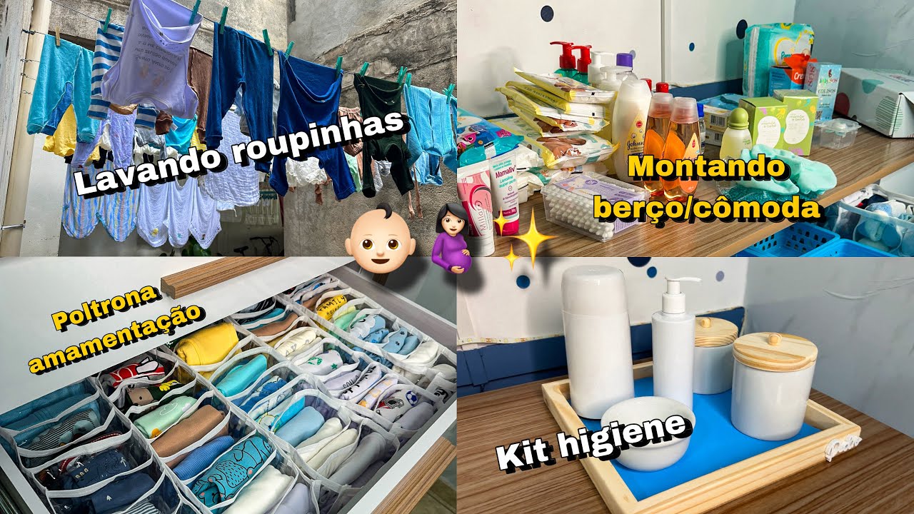 LAVANDO AS ROUPINHAS DO BEBÊ + ORGANIZANDO A CÔMODA ✨