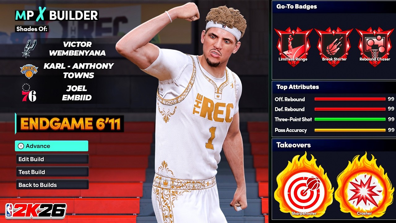 Этот билд &mdash; ЛУЧШИЙ ЦЕНТРОВОЙ ГОДА в NBA 2K26 &mdash; Лучший билд центрового NBA 2K26