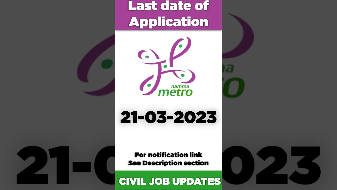 Openings for Civil Engineers @ BMRCL #shorts #civilengineeringjobs