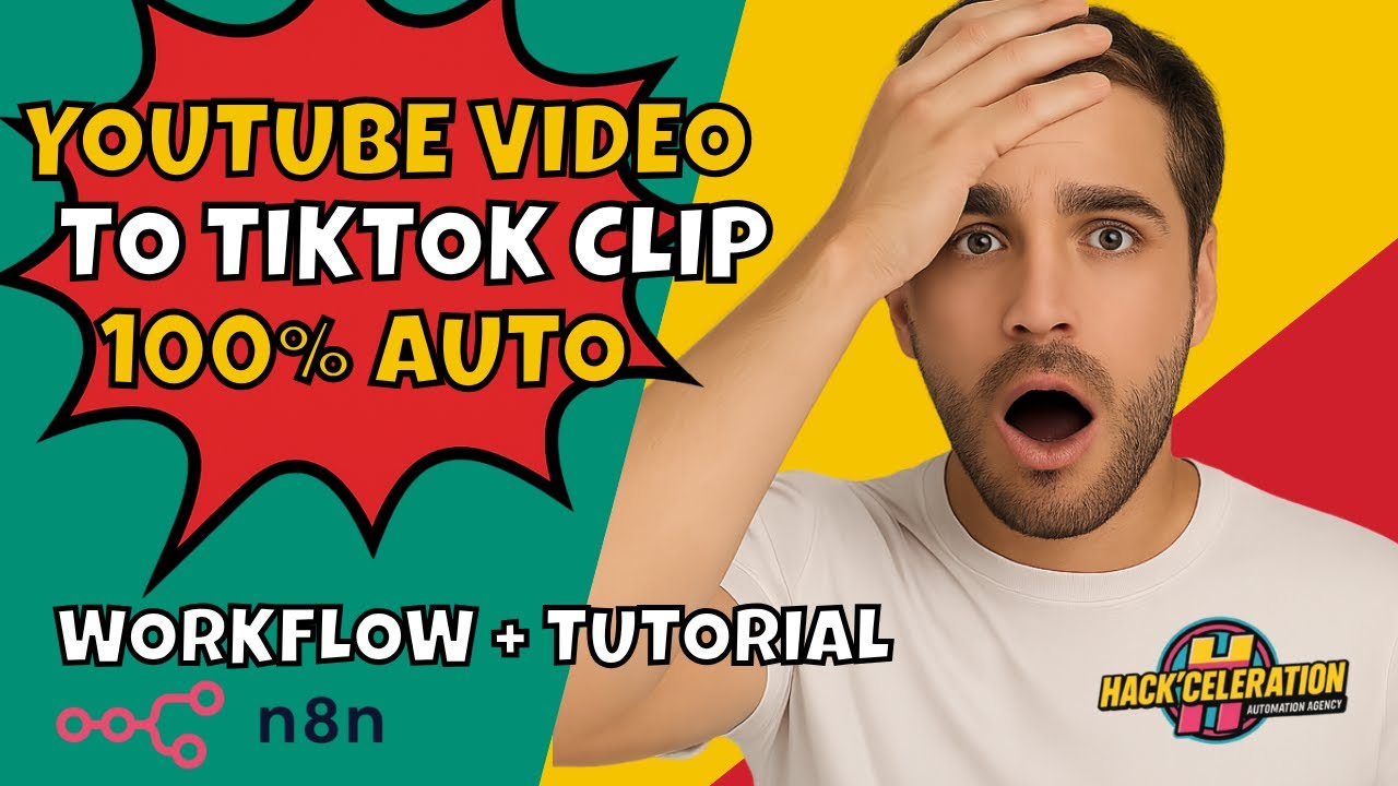 Transform ANY YouTube Video into Viral TikTok Clips — 100 % Auto with n8n