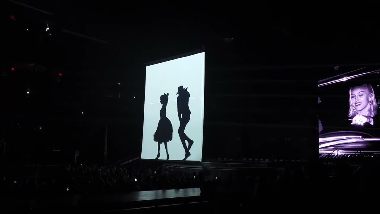 Billie Jean/Like A Virgin video montage, Act VI, Madonna Celebration Tour Las Vegas