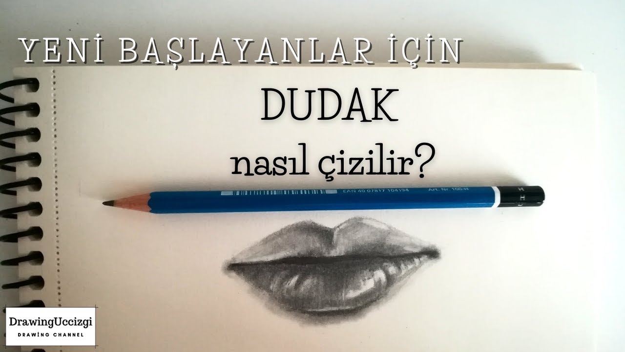 Yeni başlayanlar için adım adım dudak nasıl çizilir? How to drawing lips?