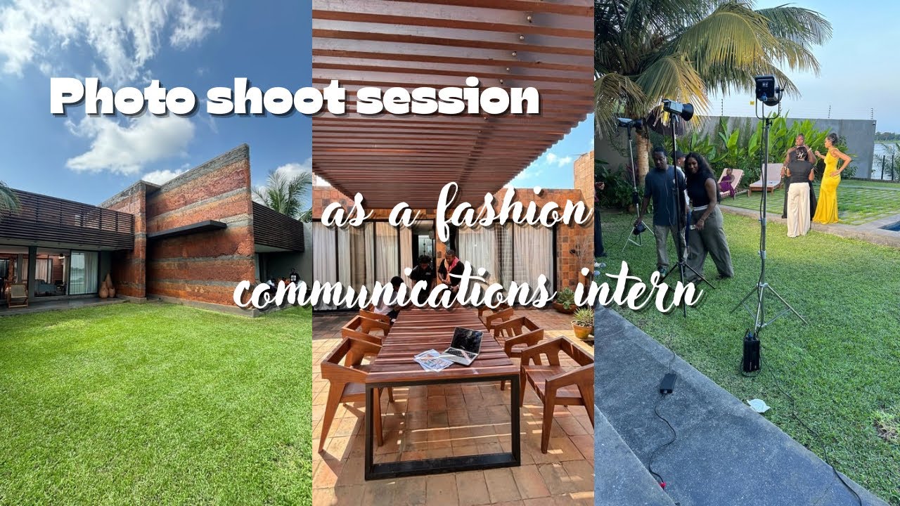 A photo shoot day in the life as a fashion communication intern