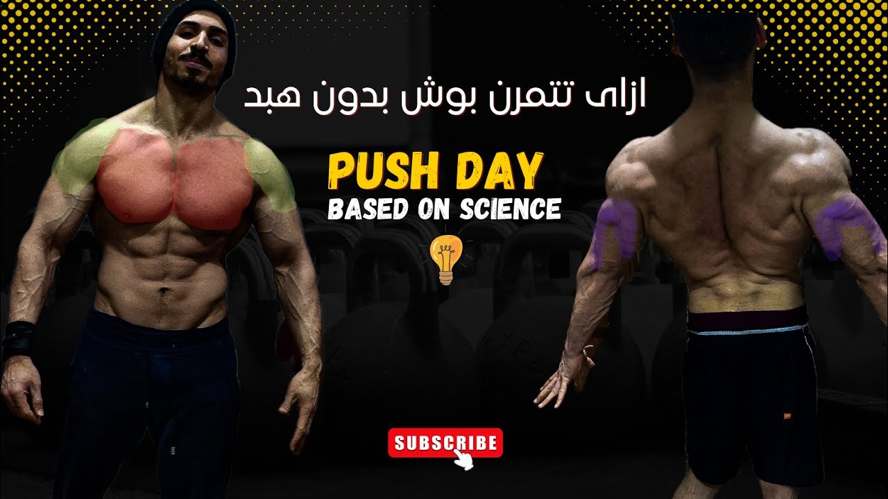 تمرينه بوش PUSH  وفقا للعلم من روتين #pushday