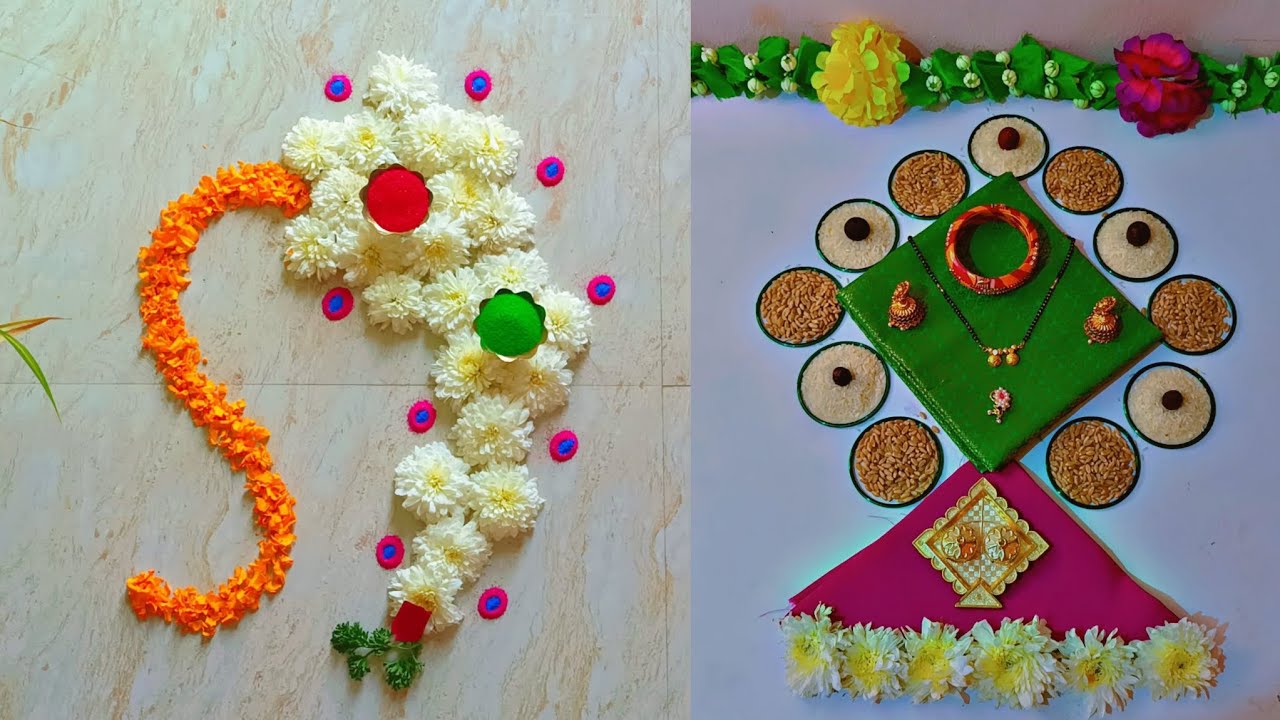 Makar sankranti decoration idea/haldikumkum decoration idea #makarsankanti #decoration #haldikumkum
