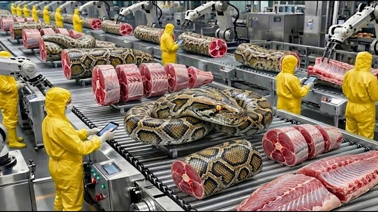 How Python Skin Is Turned Into Luxury Handbags — Inside the Factory (Full Process)