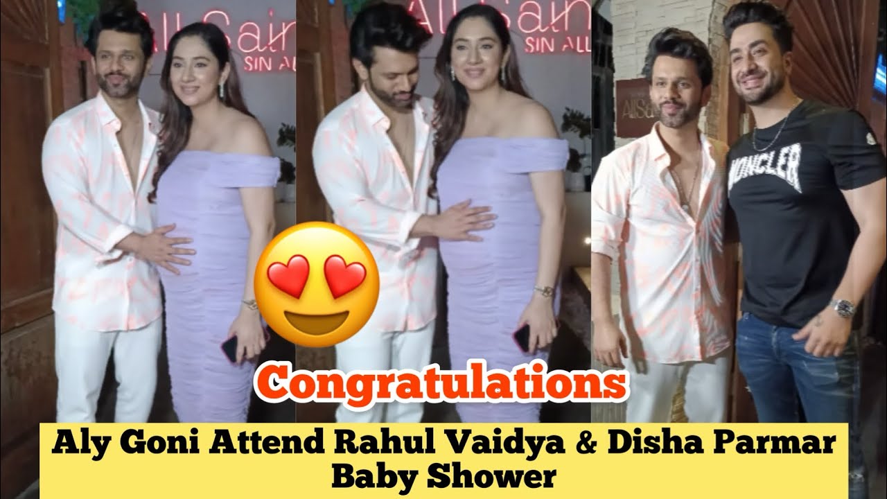 Aly Goni Attend Rahul Vaidya & Disha Parmar Baby Shower || Congratulations 🥳 😍