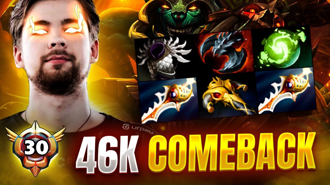 THE BEST HUSKAR PLAYER IN DOTA 2 - NEW 13k MMR BEAST 46k COMEBACK GAME