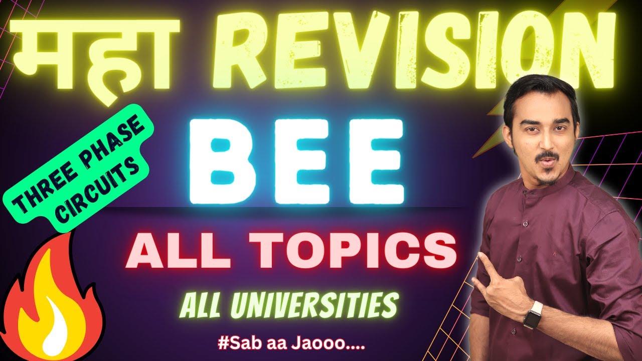 BEE | THREE PHASE CIRCUIT | ONE SHOT REVISION | FIRST YEAR ENGINEERING | SAURABH DAHIVADKAR