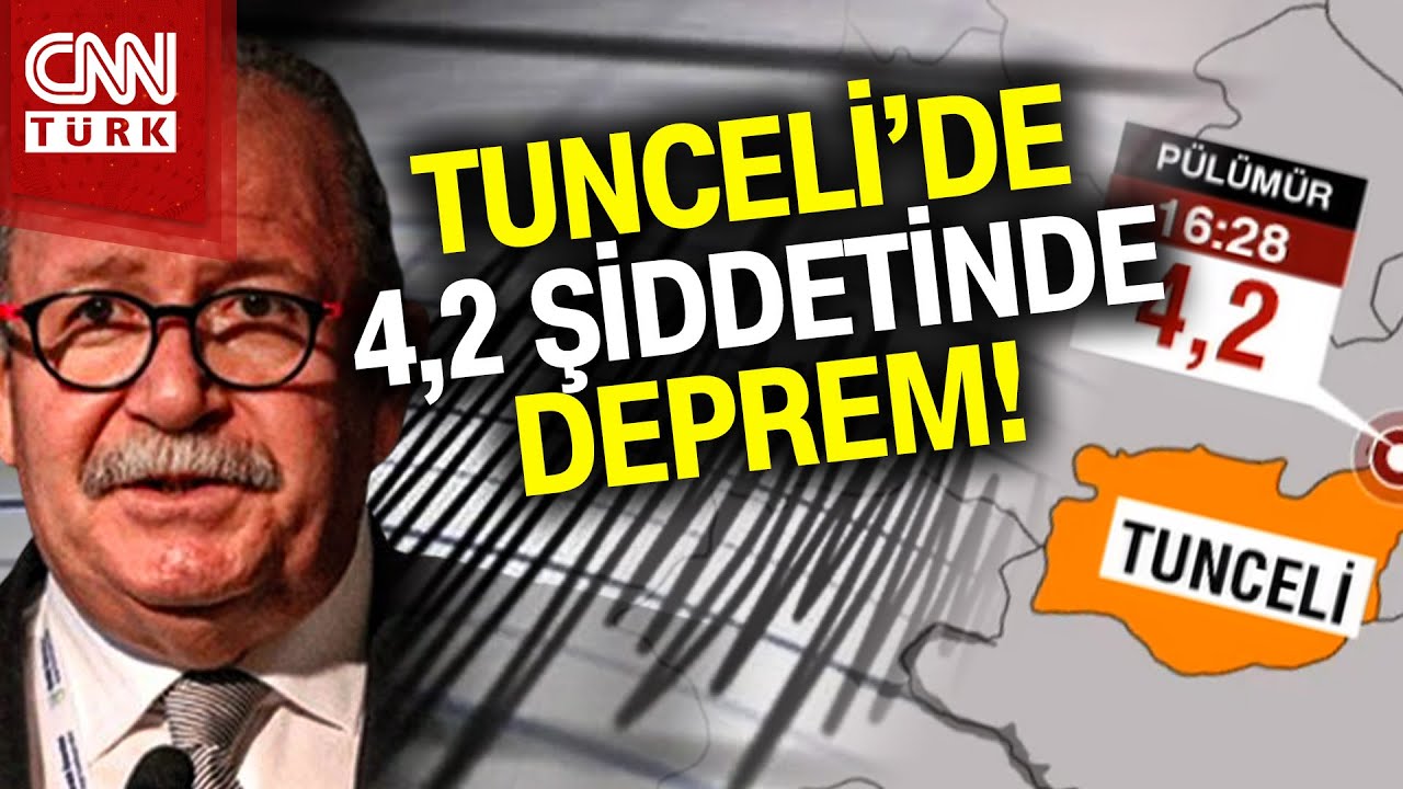 Tunceli'de P&uuml;l&uuml;m&uuml;r Merkezli Korkutan Deprem! Depremin Şiddeti: 4,2! #Haber #SonDakika