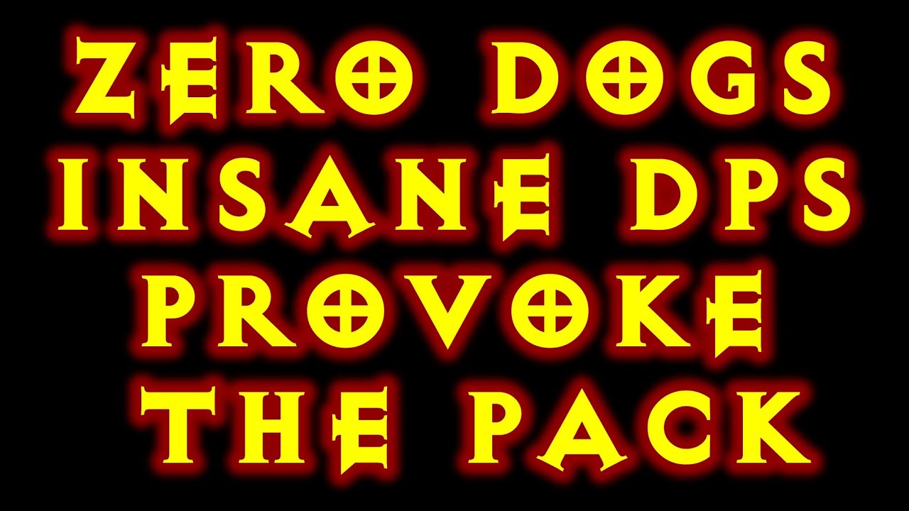 Diablo 3 Witch Doctor Zero Dogs Provoke The Pack Insane Dps Build 1.0.8
