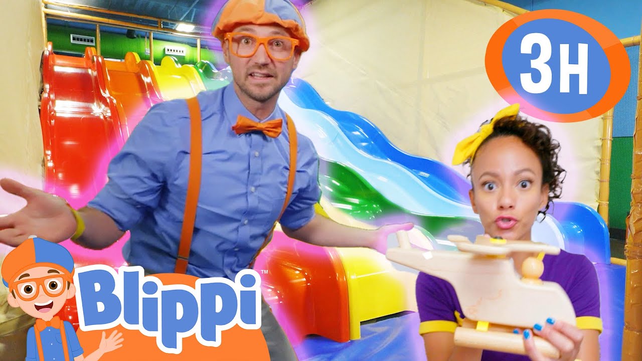Billy Beez Indoor Playground | Blippi & Meekah Best Friend Adventures | Educational Videos for Kids