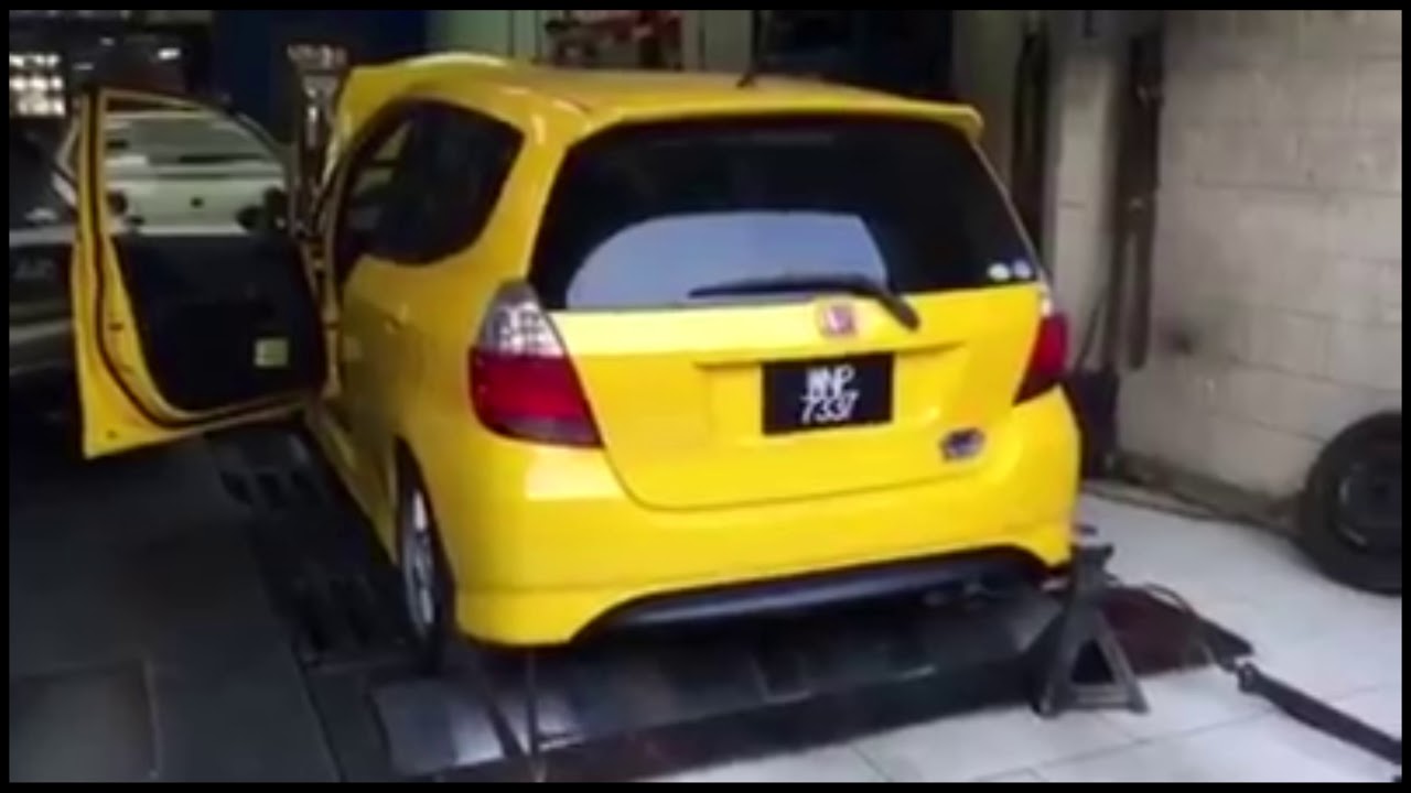 2005 Honda Fit Jazz GD3 1 5L L15A VTEC Engine Dyno Exhaust Sound