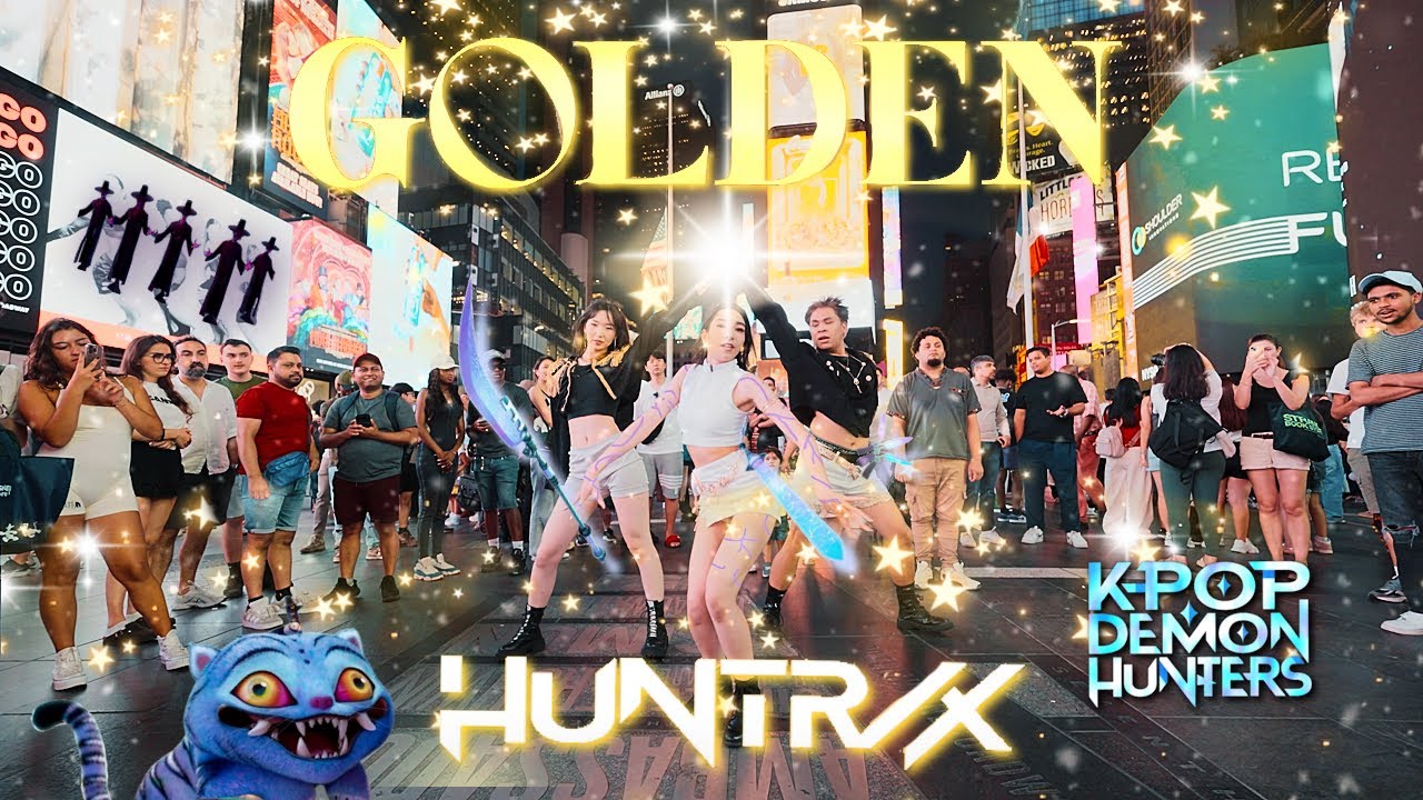[K-POP IN PUBLIC NYC | TIMESQUARE] 'Golden' - HUNTR/X Dance by F4MX | KPOP DEMON HUNTERS